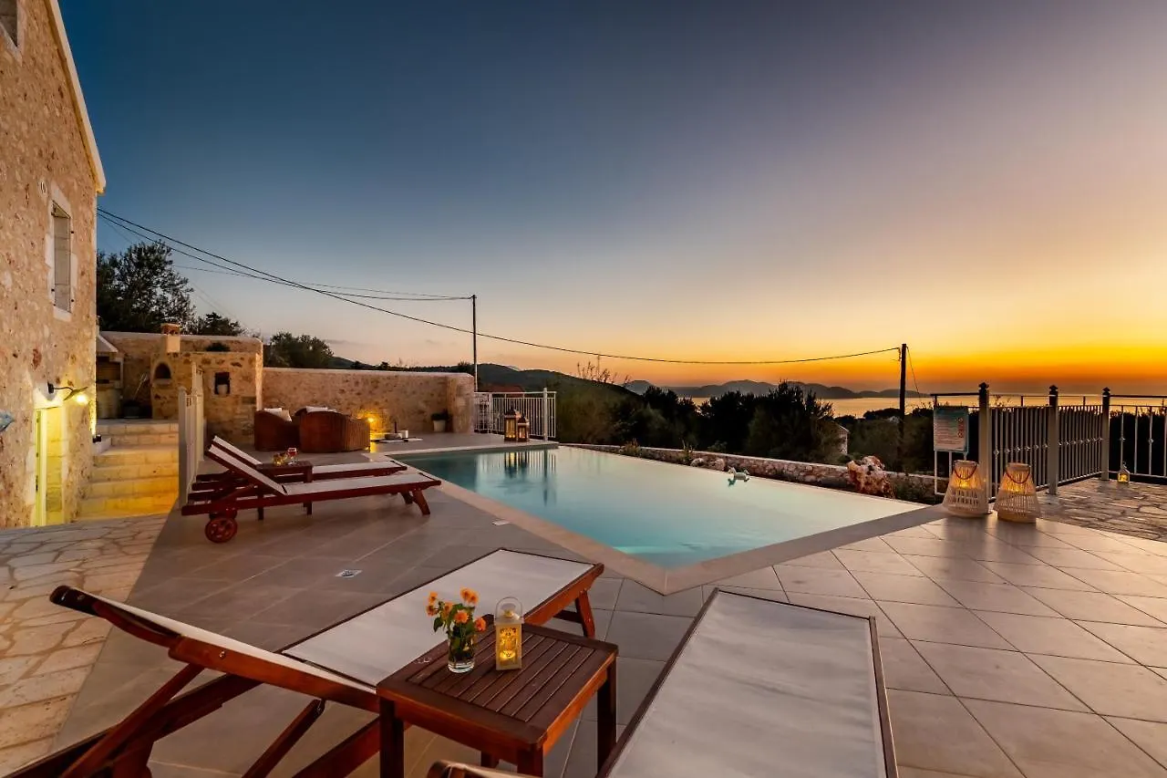 Fiscardo Luxury Stone Villa Alex ,With Sunset View! Fiskardo Greece