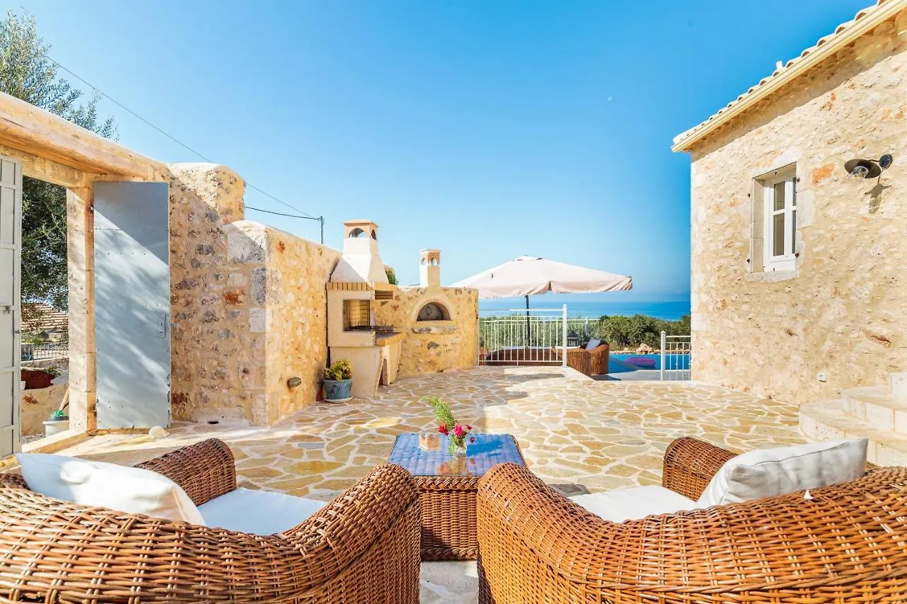 Fiscardo Luxury Stone Villa Alex ,With Sunset View! Fiskardo