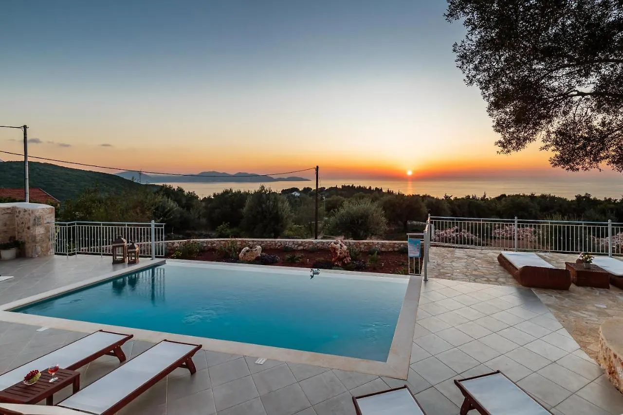 Fiscardo Luxury Stone Villa Alex ,With Sunset View! Fiskardo