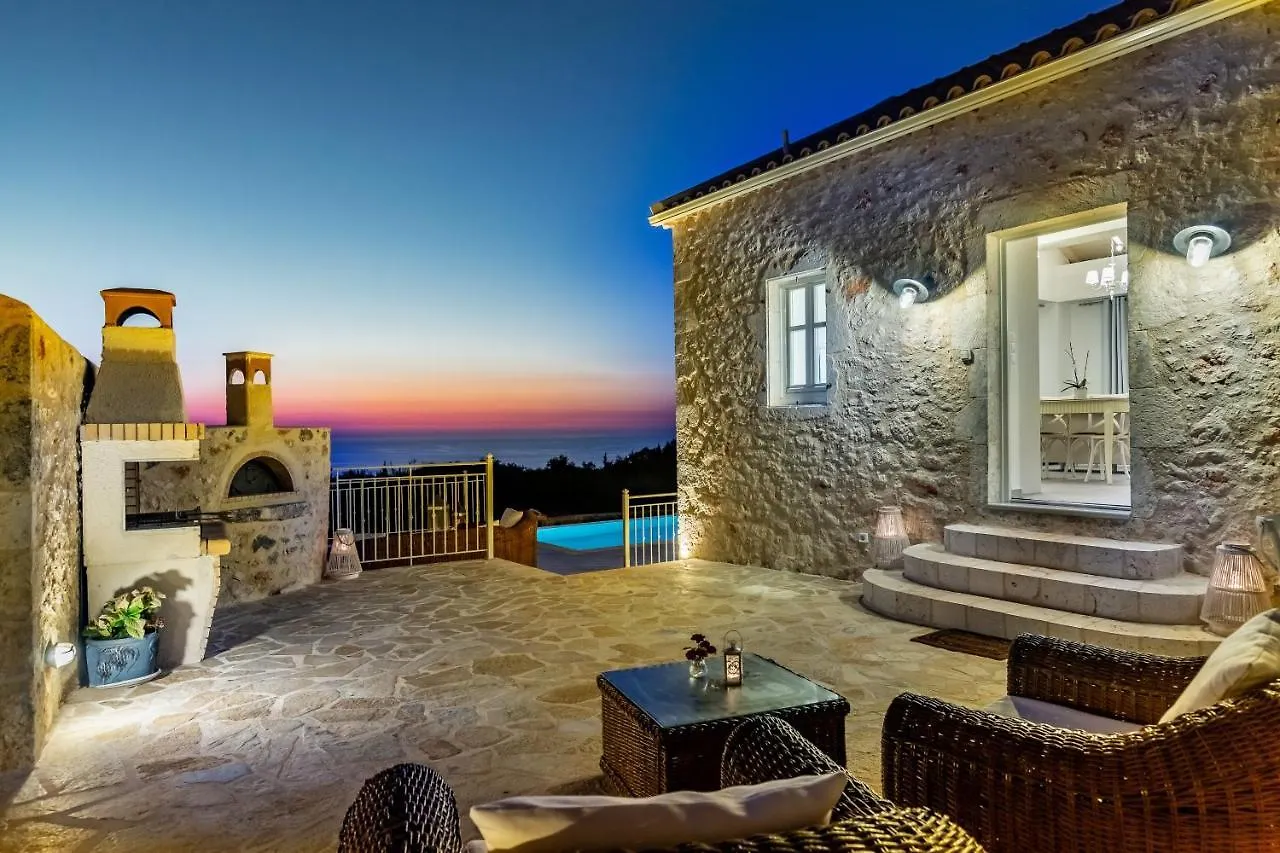 Fiscardo Luxury Stone Villa Alex ,With Sunset View! Fiskardo